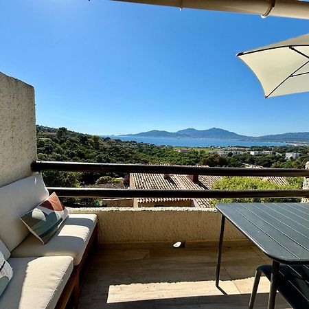 Studio Vue Mer A Porticcio Piscine Et Parking Exterior photo