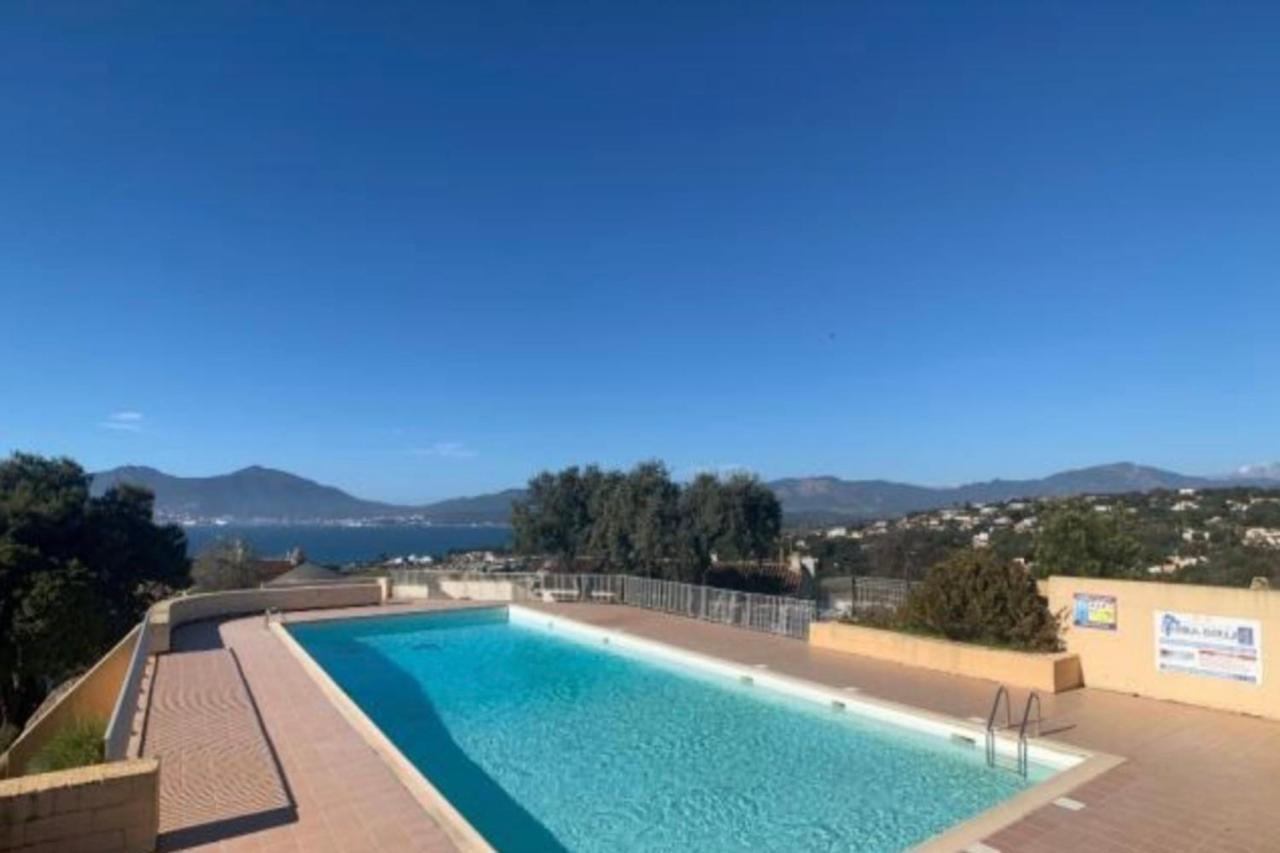 Studio Vue Mer A Porticcio Piscine Et Parking Exterior photo